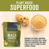 Viva Naturals Organic Maca Powder, Gelatinized, 8 oz - Vegan, USDA Organic, Gluten-Free, Non-GMO Peruvian Superfood in Resealable Bag