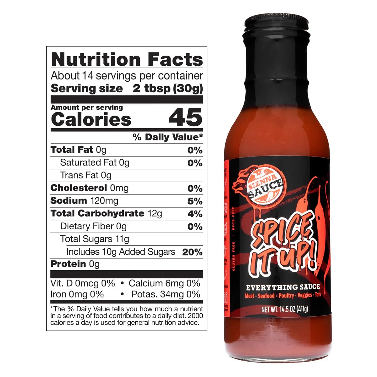 Sienna Sauce - Spice It Up, Sweet & Tangy & Lemon Pepper Variety Pack, Clean Ingredients, Gluten Free, No HFCS and Healthy, Everything Sauce - As Seen