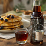 Vermont Maple Syrup Sampler Pack of Maple Trees, Four 8.5 oz Glass Bottle with Decorative Metal Sap Buckets, Pure, Small-Batch, Handcrafted on Small