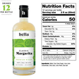 Hella Cocktail Co. Classic Margarita Premium Cocktail Mixers | Made with Real Lime Juice, Ready-to-Mix for the Perfect Margarita (750ml 3-Pack