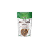 NOW Foods, Organic Triple Omega Seed Mix, Raw Hemp Seed Hearts, Chia and Flax, Omega-3 and 6 Fatty Acids, Source of Fiber, Protein and Iron