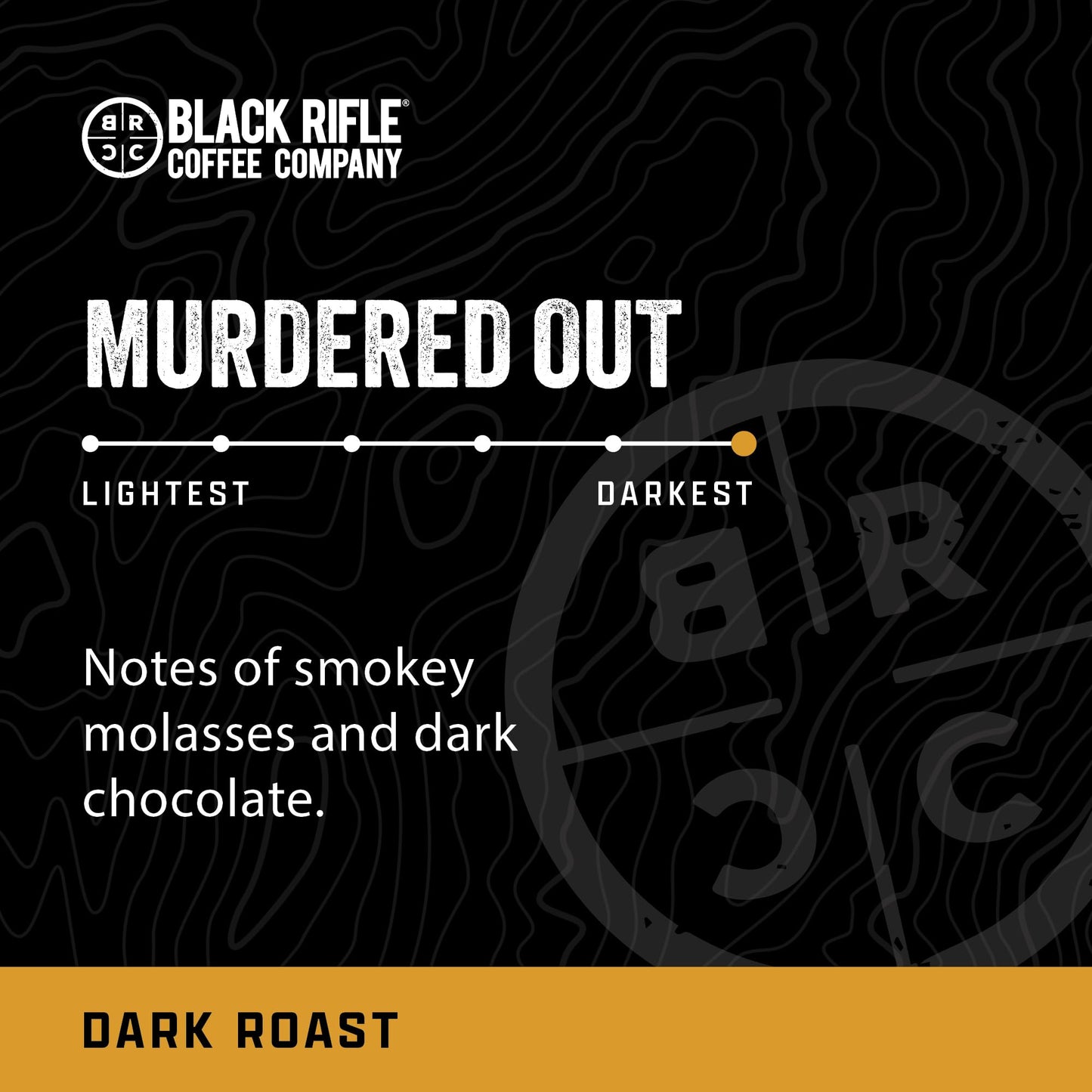 Black Rifle Coffee Company Murdered Out, Extra Dark Roast Ground Coffee, 12 OZ Bag