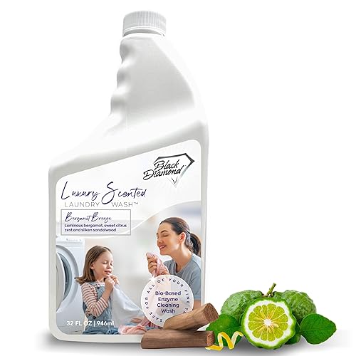 Black Diamond Stoneworks Bergamot Breeze Luxury Scented Laundry Wash, Premium Quality Detergent, Superior Cleaning Performance, Long-Lasting