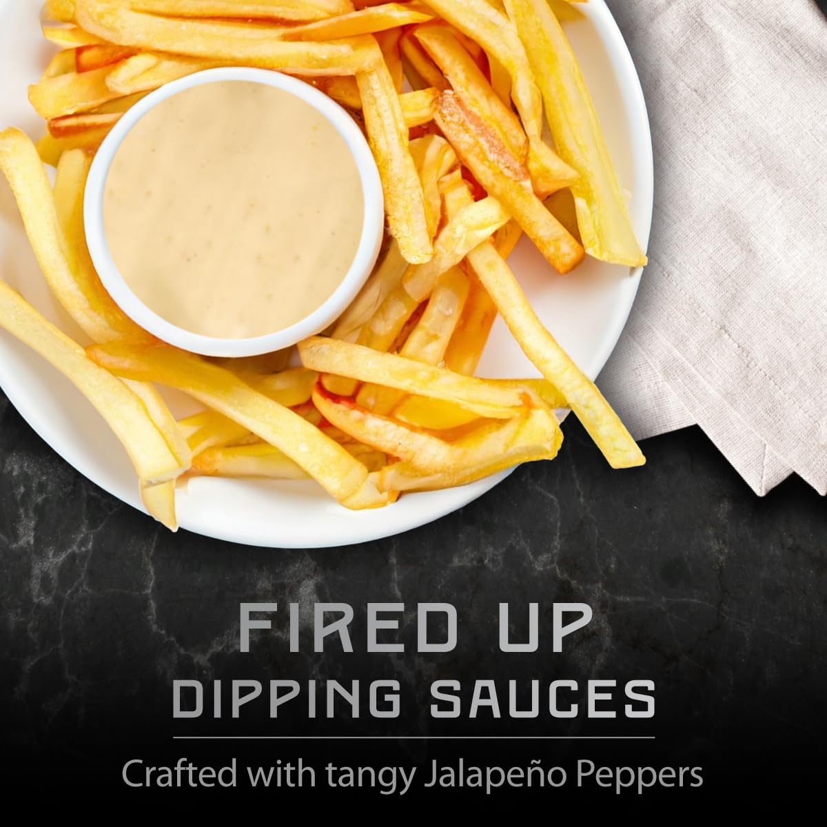Melinda’s Jalapeño Ranch - 12 oz, 1 Pack - Spicy Ranch Sauce, Hot Creamy Sauce With Jalapeño Peppers - Perfect for Wings, Pizza, Fries, Sandwich