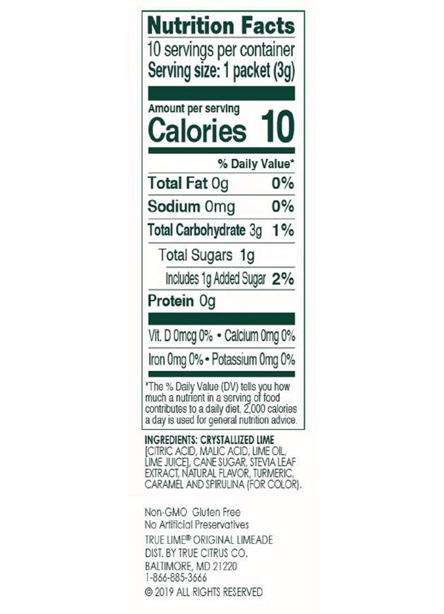 True Lime Original Limeade, 10 ct - 4 pack