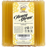 25 Pack Honey Sticks For Tea, Snacking, Honey Packets Single Serve Stir Sticks, Natural Flavor by R.U.S Candy Company- Honey Straws (Orange)