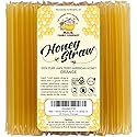 25 Pack Honey Sticks For Tea, Snacking, Honey Packets Single Serve Stir Sticks, Natural Flavor by R.U.S Candy Company- Honey Straws (Orange)