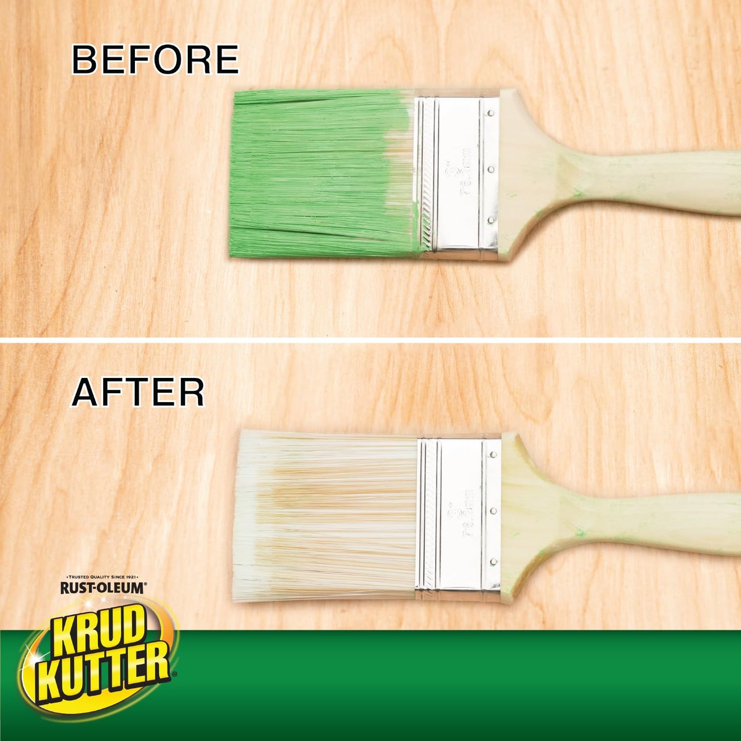 Krud Kutter Brush-Wash Cleaner and Renewer, 32 oz, Paint Brush Cleaner for Latex and Oil Based Paint, Restores Brushes and Rollers, Removes Paint