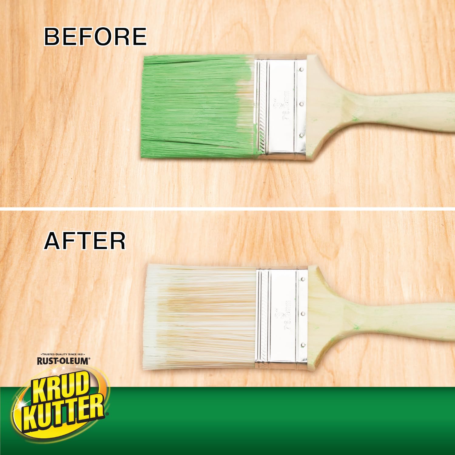 Krud Kutter Brush-Wash Cleaner and Renewer, 32 oz, Paint Brush Cleaner for Latex and Oil Based Paint, Restores Brushes and Rollers, Removes Paint