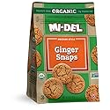Mi-Del Cookies, Organic Ginger Snaps, 8 Ounce (Pack of 12)