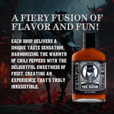Hellfire The Elixir Hot Sauce, Gourmet, Award-Winning Fruit-Based Sauce, Made with Super Hot Peppers and Caribbean Spiced Rum, 5 oz.