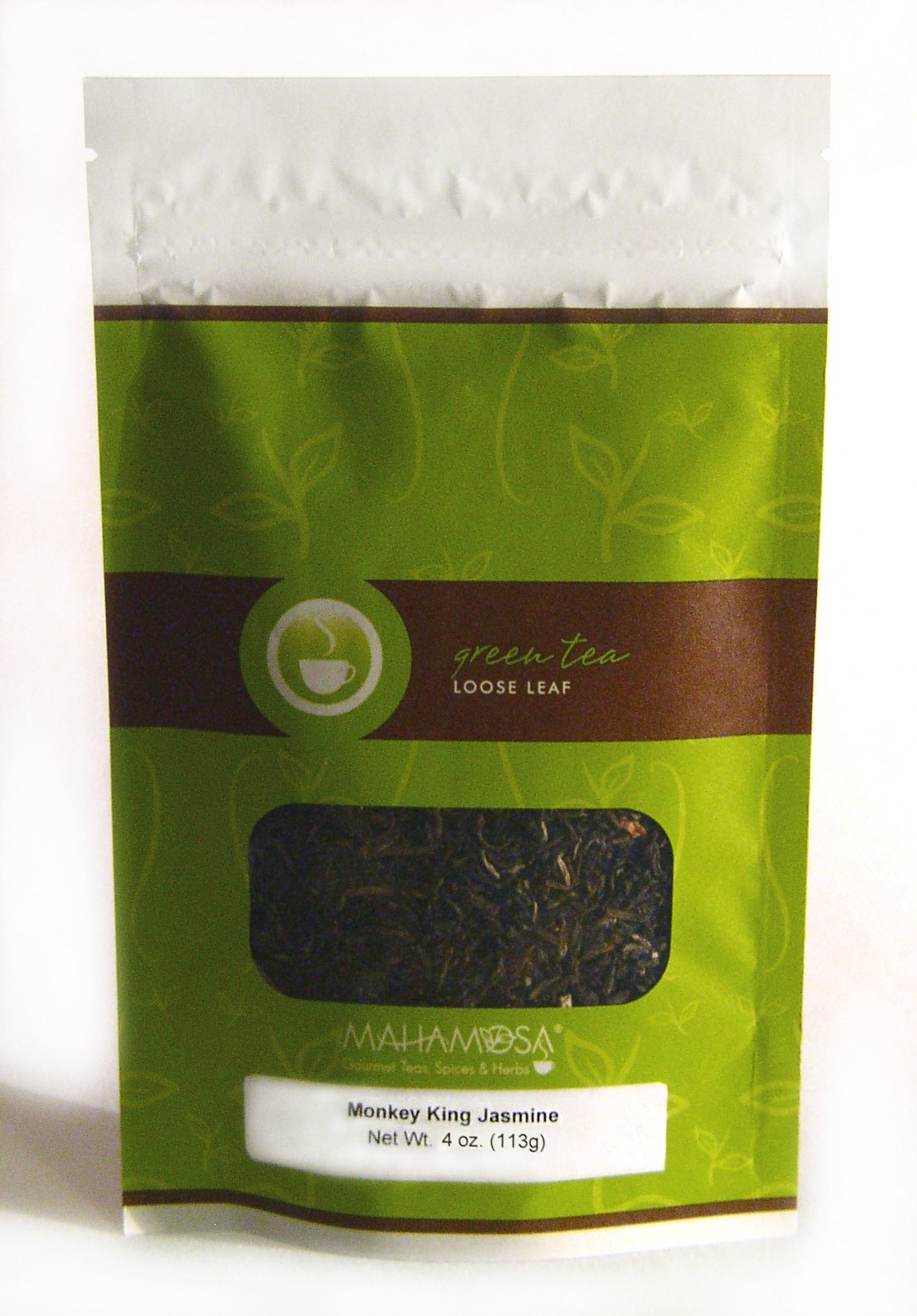 Mahamosa Jasmine Green Tea Loose Leaf (Looseleaf)- Monkey King Jasmine 4 oz, Loose Green Tea