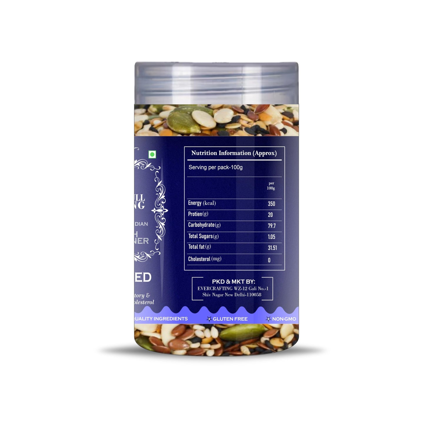 Blessfull Healing Mix Seed 5 Oz(Ounce) Airtight Container With Spoon