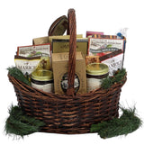 Gift Basket Village: Bountiful Holiday Harvest Gift Basket with Gourmet Snacks, Chocolates, Nuts, and Festive Treats
