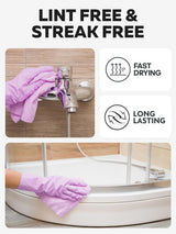 Fantasticlean Microfiber Cleaning Cloth Roll -75 Pack, Tear Away Microfiber Towels, 12" x 12", Reusable, Washable, Scratch Free, Ultra Absorbent