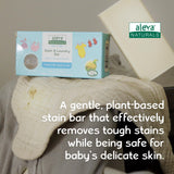 Stain Remover and Laundry Bar | Removes Stains from Clothing and Fabrics | Hand Wash Delicates | Targets Spit-Up, Food Mush and Soiled Clothing |