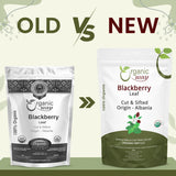 Organic Way Blackberry Leaf (Rubus fruticosus) Cut & Sifted - Herbal Tea | European Wild-Harvest | Organic & Kosher Certified | Non GMO & Gluten Free