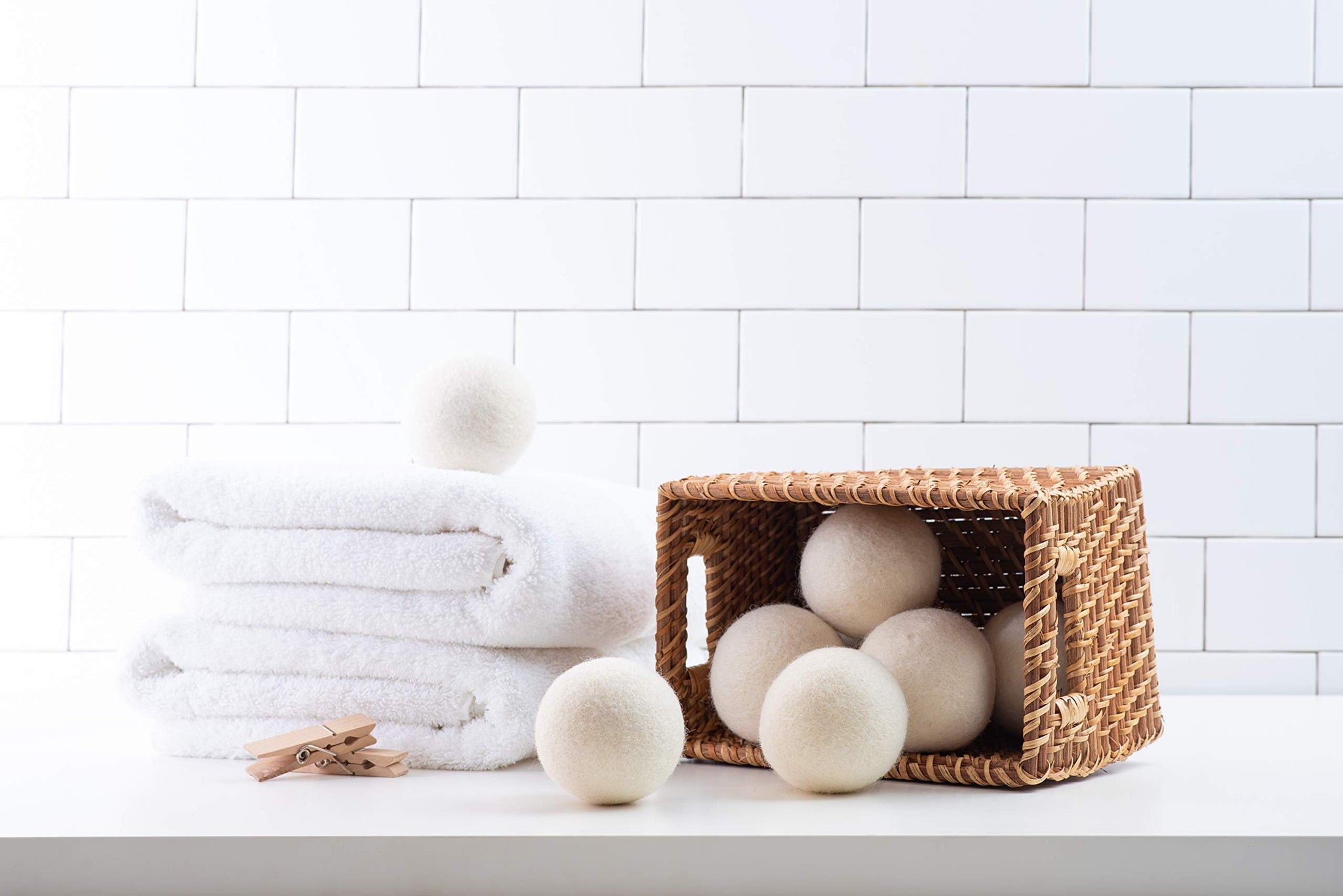 Woolzies Organic Wool Dryer Balls: 3 Pack XL Dryer Balls & 100% Pure Essential Oil| All Natural Laundry Fabric Softener Balls| Best Essential Oil