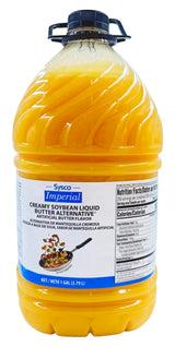 Sysco Butter-It Creamy Soybean Liquid Butter Alternative Oil | Kosher | 1 Gallon