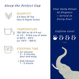 Herbs & Kettles Lavish Blue Tea | Butterfly Pea Flower & Darjeeling Green Tea with Lemongrass, Ginger & Mint | Color-Changing Herbal Tea | 1.06 oz