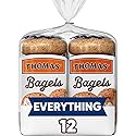 Thomas' Everything Bagels, 12 Count, 10g Protein per Bagel, 40 oz.