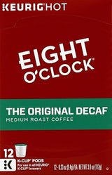 Eight O'Clock Coffee The Original Decaf Keurig K-Cups Coffee, 12 Count