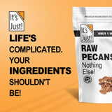 It's Just - Raw Pecans Halves, Unsalted, Jumbo XL, Ready to Eat or Roast, Fancy Premium Nuts, Product of USA (15 Ounce (Pack of 1))