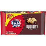 CHIPS AHOY! Chewy Hershey's Fudge Filled Soft Chocolate Chip Cookies, Family Size, 14.85 oz