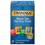 Twinings Variety Pack Black Tea Bags, 20 Count (Pack of 1), Includes English Breakfast, Earl Grey, Irish Breakfast, and Lady Grey, Caffeinated, Enjoy