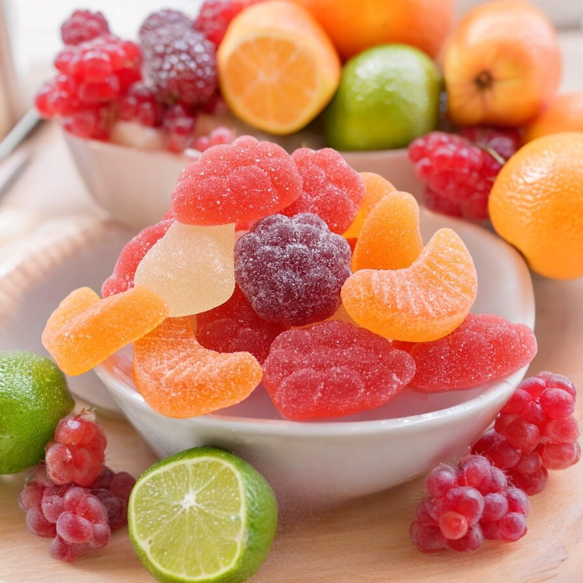 ASSORTIT Premium Gourmet European Jelly Fruit Candy - 2.2 Lbs Resealable Bag Assorted Candies Chewy Gummies Fruit Flavors Variety Pack, For Parties