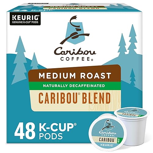 Caribou Coffee, Caribou Blend Decaf, K-Cup Portion Pack for Keurig K-Cup Brewers 24 Count (Pack of 2)