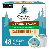 Caribou Coffee, Caribou Blend Decaf, K-Cup Portion Pack for Keurig K-Cup Brewers 24 Count (Pack of 2)