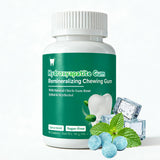 Remineralizing Gum with Nano Hydroxyapatite and Xylitol, Sugar-Free, Aspartame-Free, Plant-Based, Plastic-Free Gum Base, Supports Enamel & Fresh