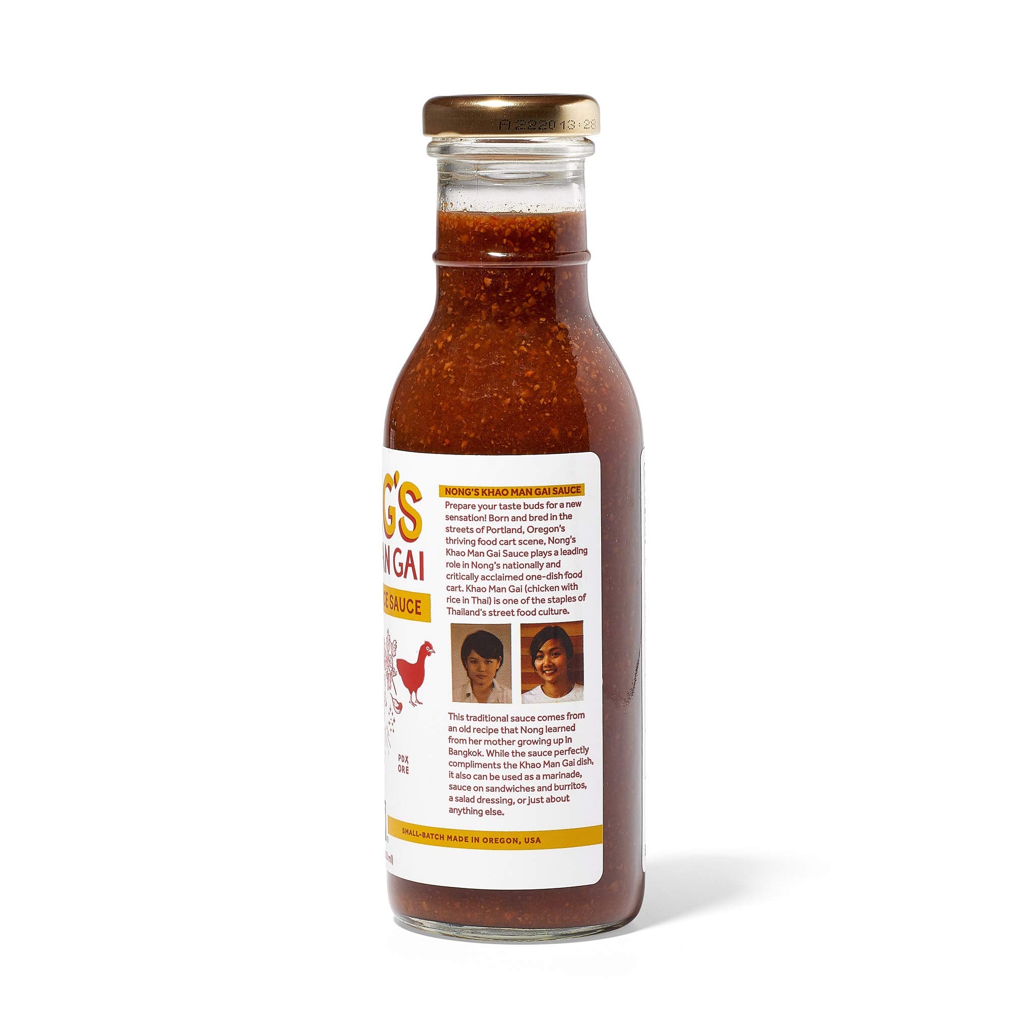 Nong's Khao Man Gai Sauce, Ginger Garlic Chili Sauce, Chicken and Rice, Portland Oregon - 12oz