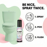 Oopsie Poopsie Toilet Spray - Before & After You Go Bathroom Odor Eliminator & Neutralizer Spray, Travel Size with Essential Oils, TSA Approved
