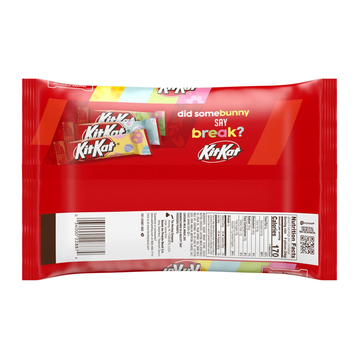 KIT KAT Miniatures Milk Chocolate Wafer, Easter Candy Bag, 9.6 oz