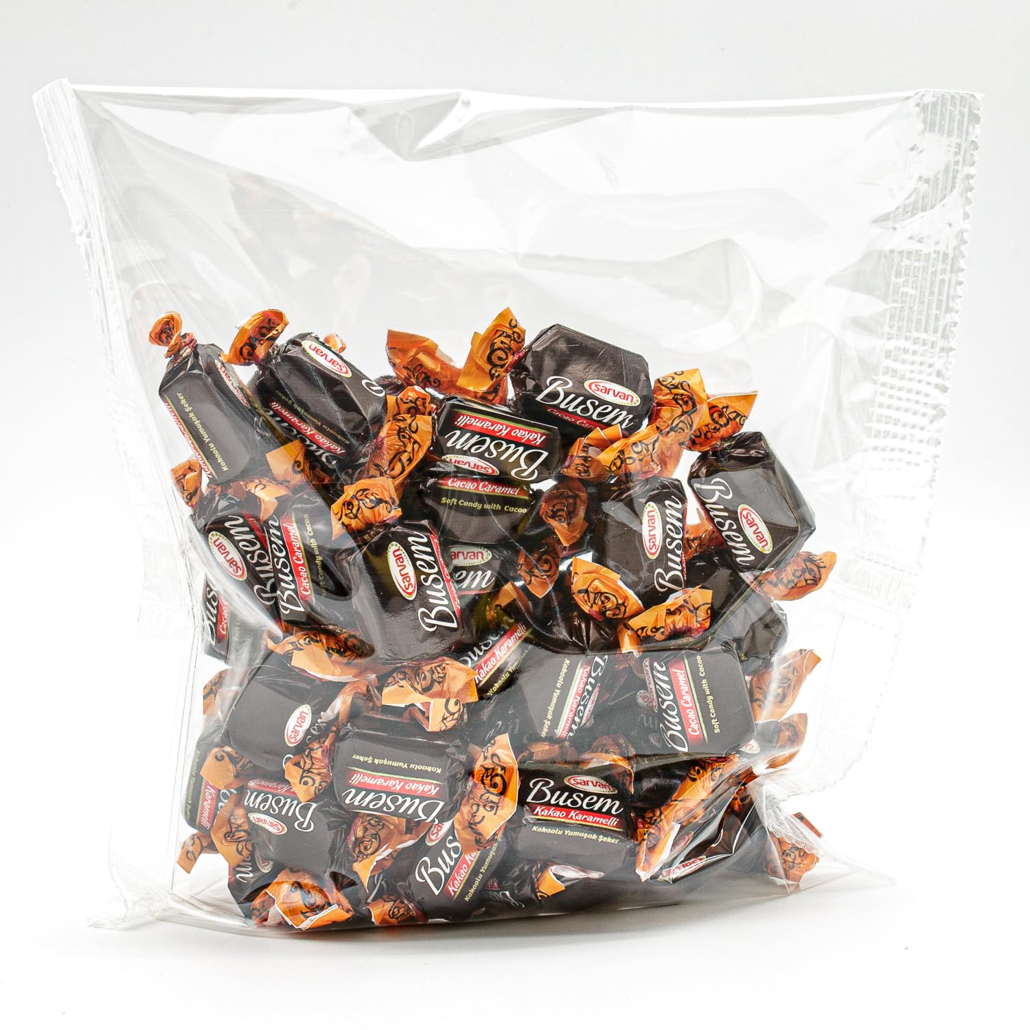 Firm & Chewy Turkish Cocoa Candies 1 lb - Chewy Chocolate Flavored Taffy Alternative, Individually Wrapped