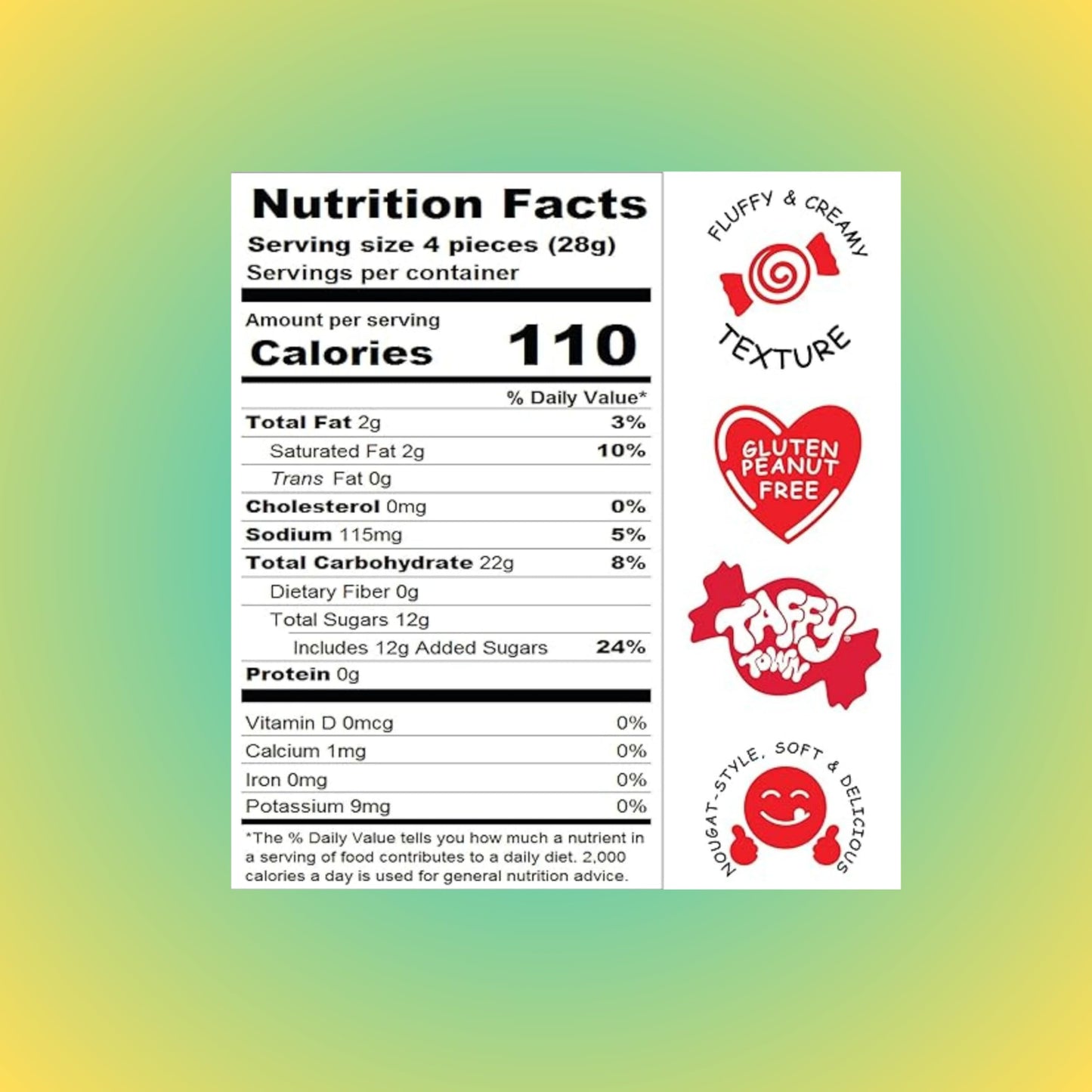 Premium Tropical Saltwater Taffy Chewy Mix Banana, Coconut, Mango, Pineapple, Tropical Punch And Passion Fruit Flavors Bulk 1 Lb Bag 60+ Pieces