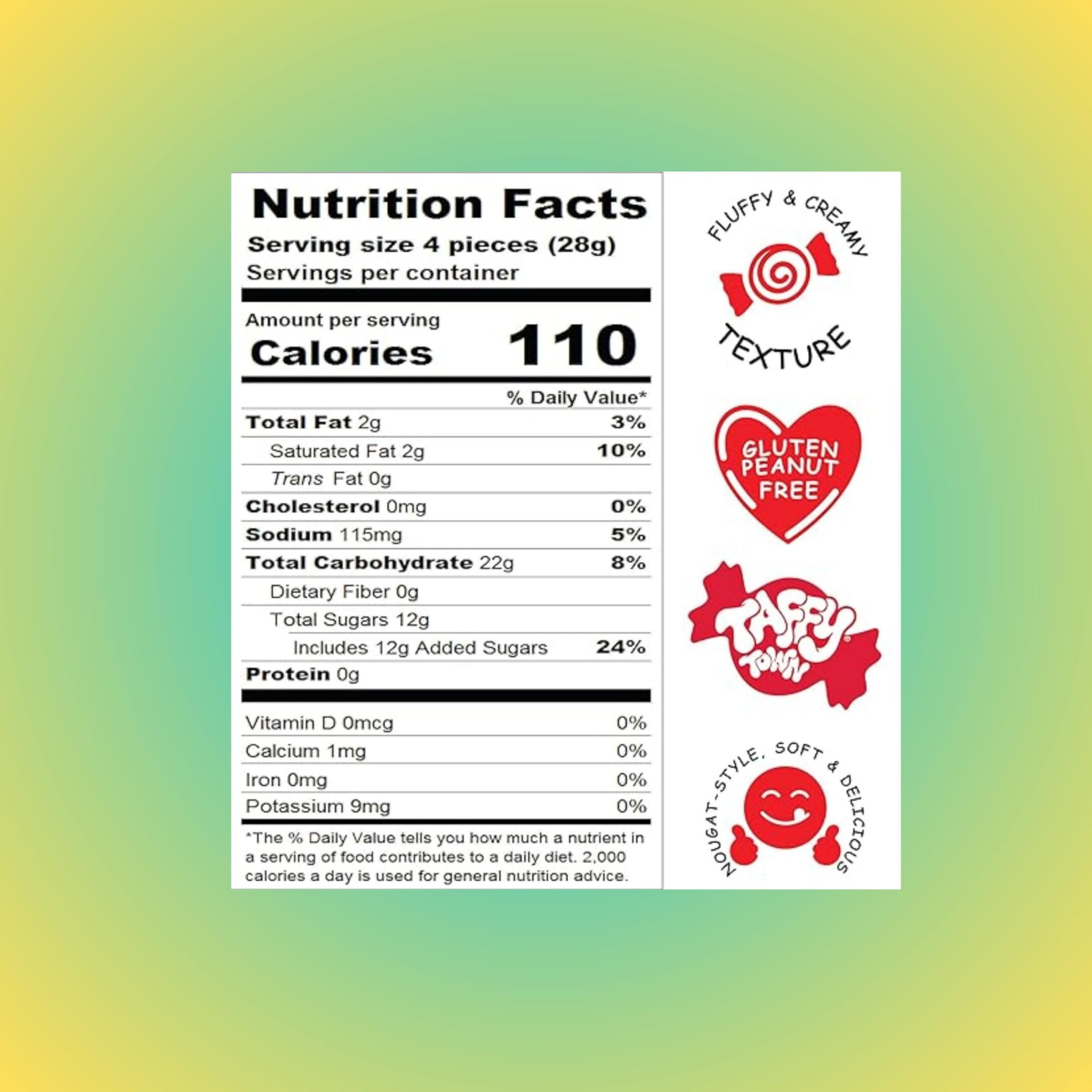 Premium Tropical Saltwater Taffy Chewy Mix Banana, Coconut, Mango, Pineapple, Tropical Punch And Passion Fruit Flavors Bulk 1 Lb Bag 60+ Pieces