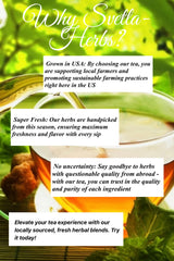 Herbal Hair Growth Tea for Thicker, Stronger Hair -Natural Regrowth Blend with Horsetail, Rosemary & Nettle -Florida Fresh Herbs - 50 g (1.76 OZ)