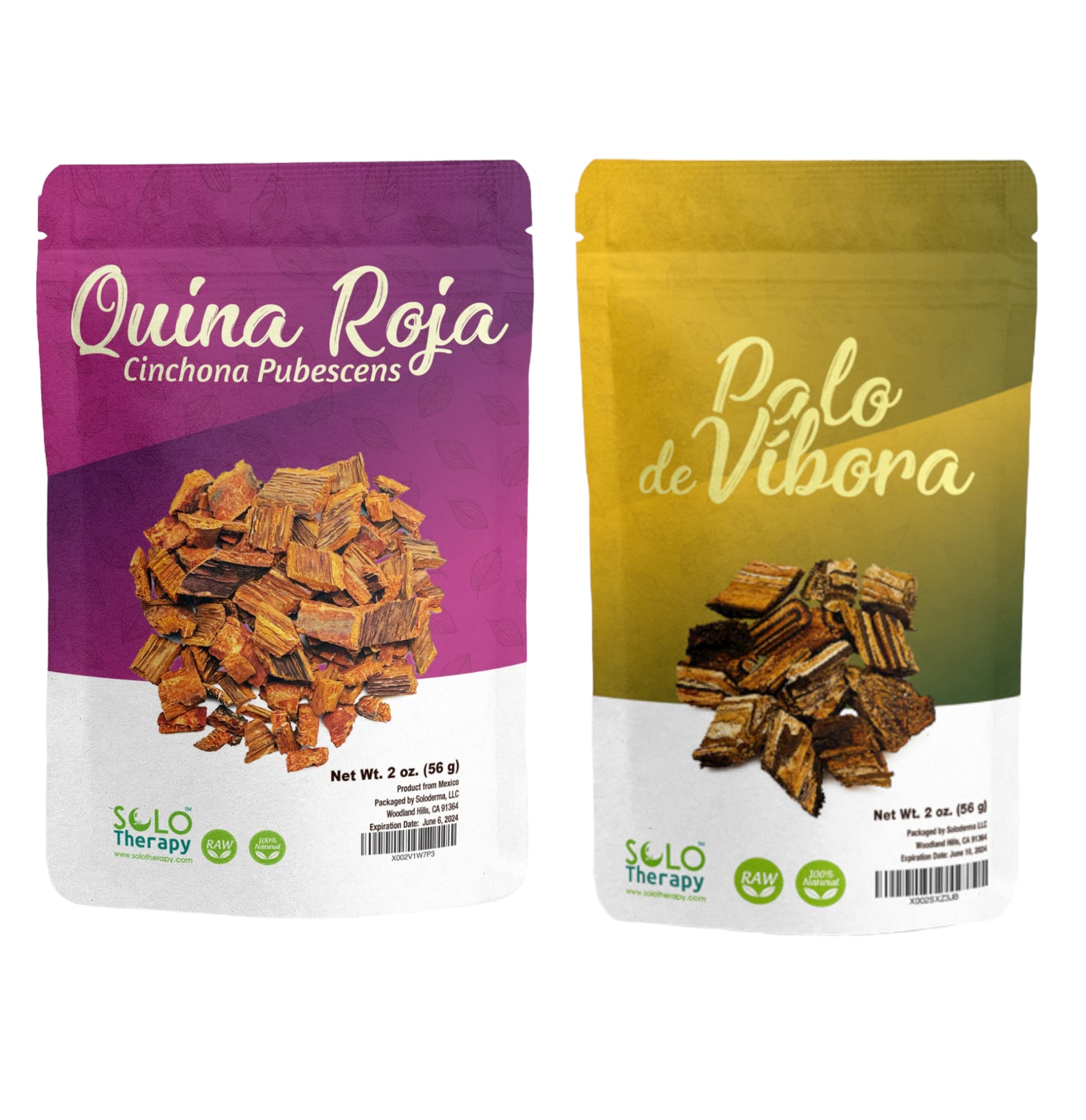 Palo de Vibora and Quina Roja - 2 oz each - Bundle Pack