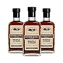 Bourbon Barrel Aged Maple Syrup, Gluten Free Maple Syrup Grade A Amber Rich Taste in Sustainable 12 oz. Glass Bottles, American Made Maple Syrup