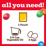 Betty Crocker Fudgy Blondie Bar Mix, with Milk Chocolate M&M'S Minis Chocolate Candies, 16.6 oz
