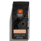 Copper Moon Medium Roast Ground Coffee, Caramel Vanilla Blend, 12 Ounce Bag