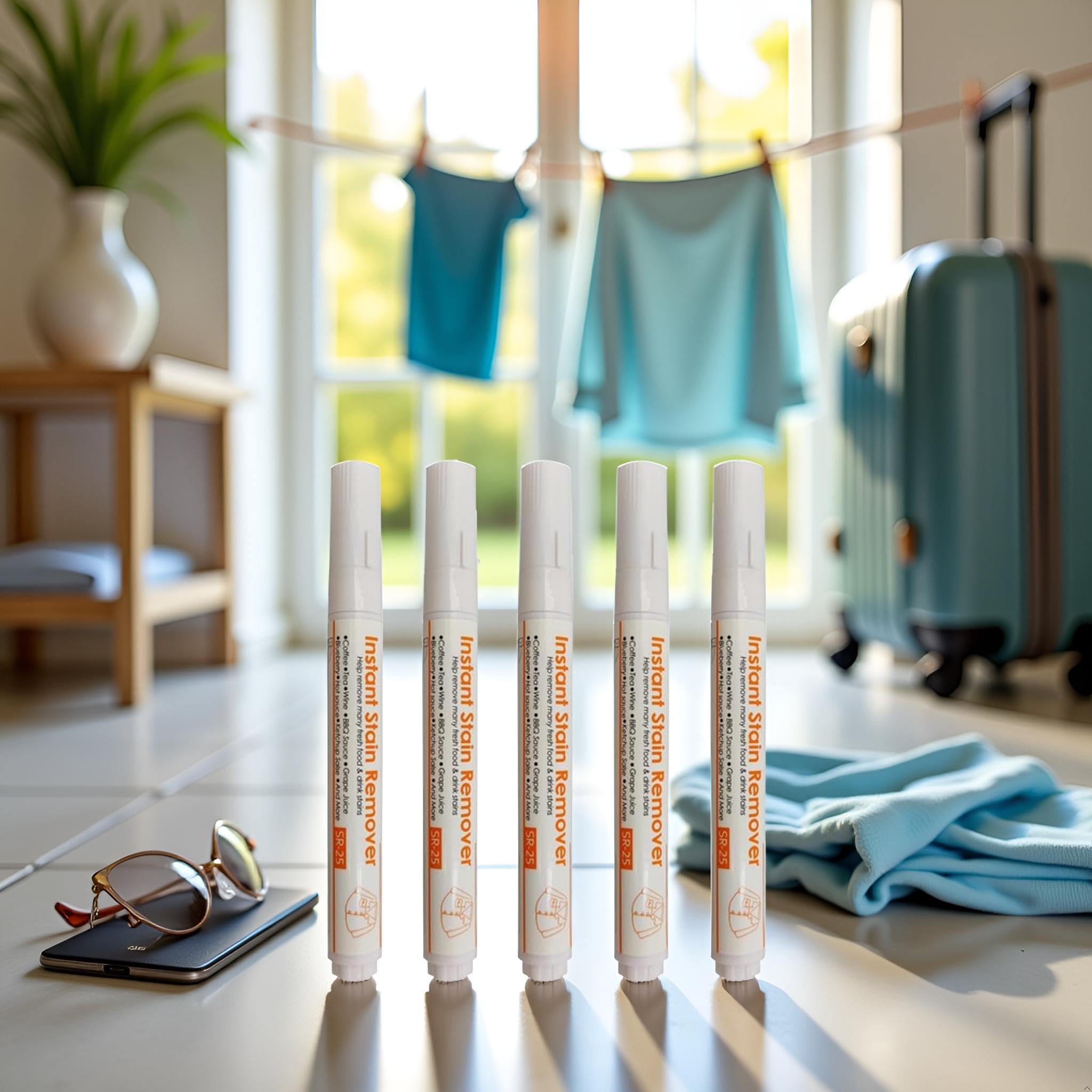 Pack of 1 Portable Bleach Pen Stain Remover for Clothing - Travel-Friendly Laundry