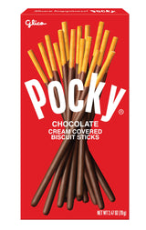 Pocky Chocolate Biscuit Sticks - Classic Chocolate-Covered Crunchy Snack, Mess-Free and Perfect for Sharing - 5-Pack (2.47 oz Each)