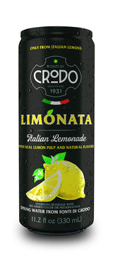 Fonti Di Crodo Limonata, Italian Sparkling Lemonade, 11.2 Oz. Cans (Pack of 24)