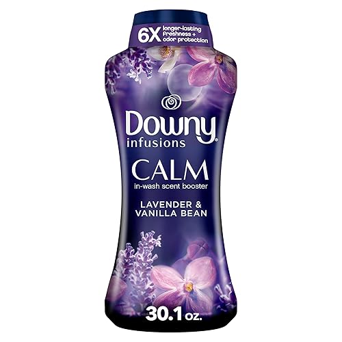 Downy Calm In-Wash Laundry Scent Booster Beads, Soothing Lavender and Vanilla Bean scent, 30.1 OZ, laundry scent beads, Long-lasting Freshness