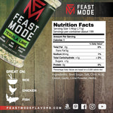 Tequila Lime - Feast Mode Flavors - Low Sodium, No MSG, Gluten Free, All Natural, Meal Prep Seasoning, Healthy, Lime Juice Powder, Tequila Seasoning