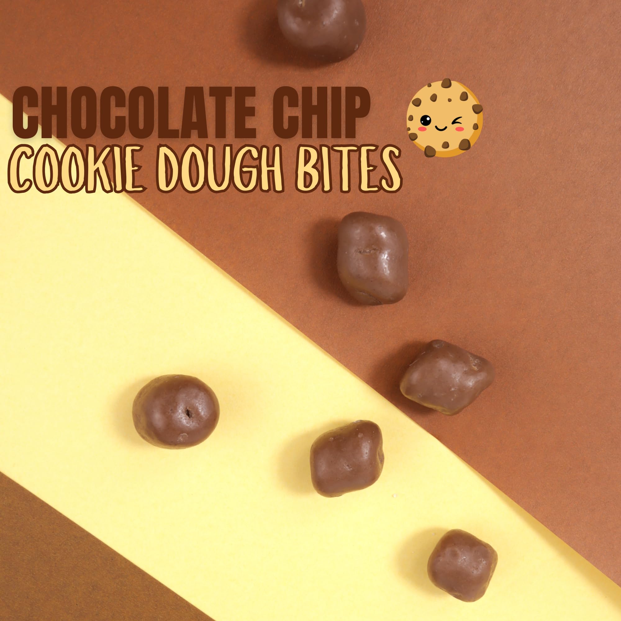 Cookie Dough Bites, Mini Individual Bags, Milk Chocolate Covered, Perfect Party Treats, 20 Count (1 ounce each)